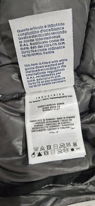 Moncler - Vestă Bormes Shiny Black (TG 3)