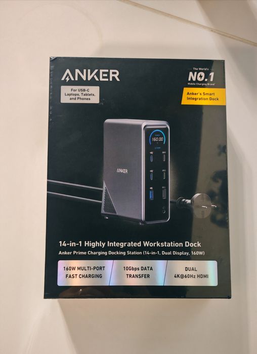 Docking Station Anker Prime 14-in-1, 160W - NOU, SIGILAT