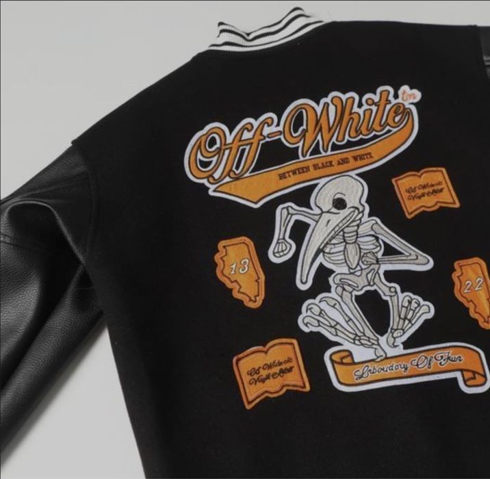 Off-White Varsity Jacket Calitate Premium