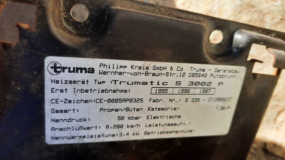 Отоплителна печка TRUMA S3002