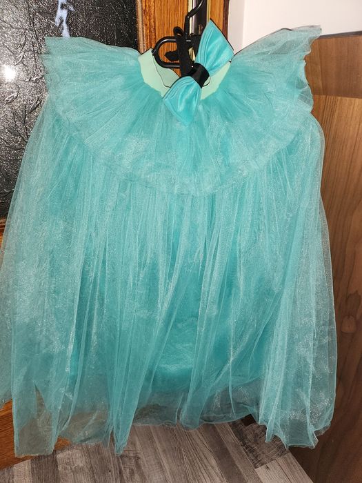 Set fusta tul  mama - fiica + papion