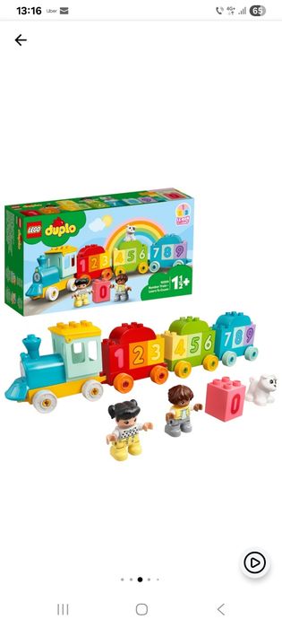 Lego dulpo tren numere
