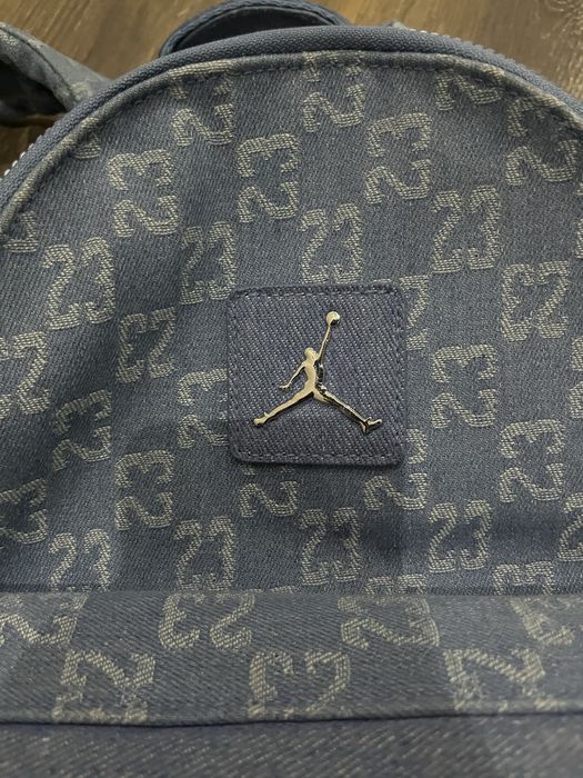 Nike Air Jordan Blue Logo Monogram Backpack