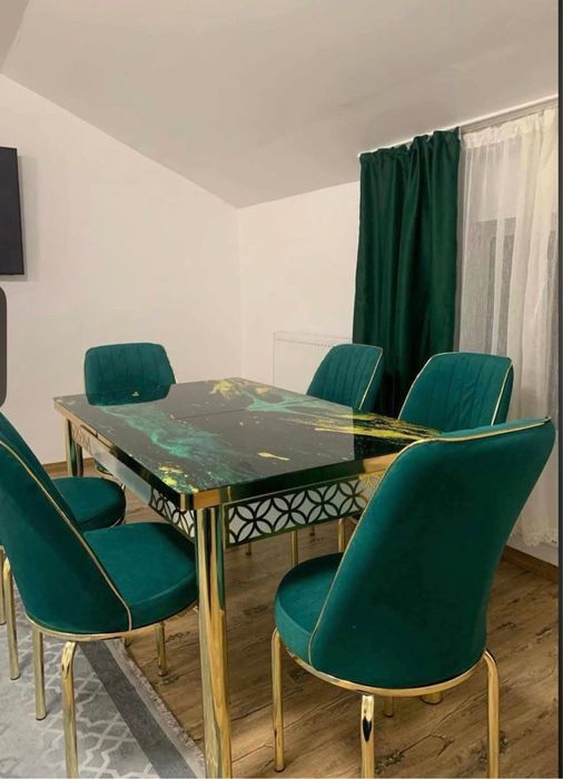 Set Masa Extensibila cu 6 scaune
