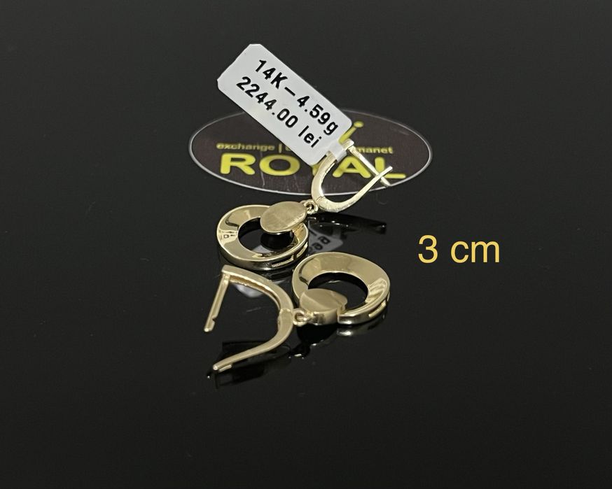 Bijuteria Royal CB : Cercei dama aur 14k 585  4,59 gr