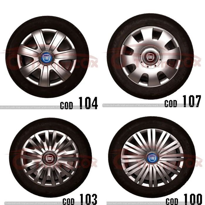 capace roti fiat r13  la set de 4 buc,capace janata aliaj