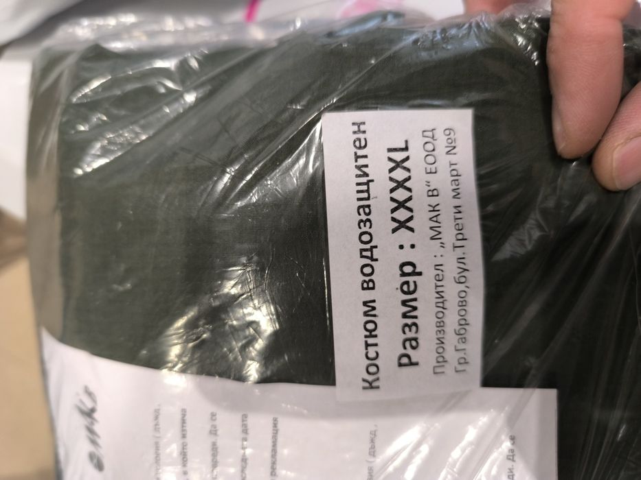 Комплект дъждобран (водозащитен костюм)