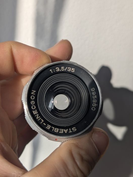 Obiectiv cameră vintage  Staeble-Lineogon de 35mm.