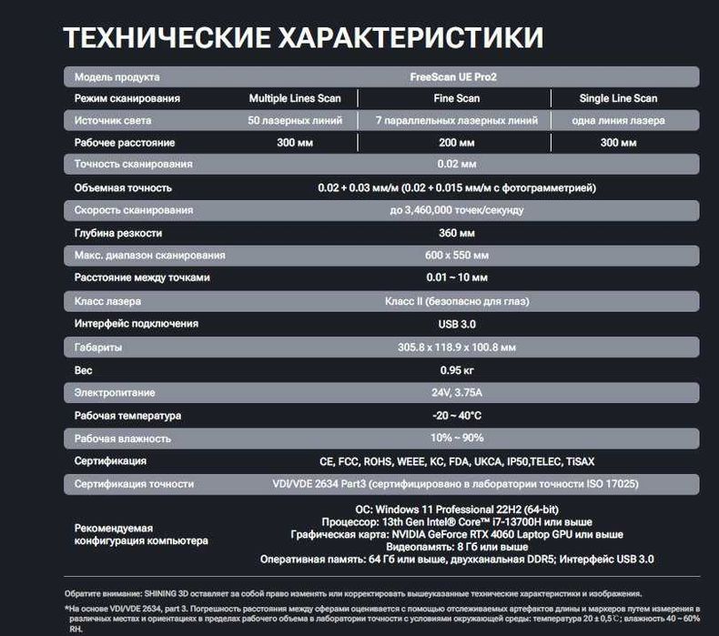 Продается FreeScan UE Pro 2