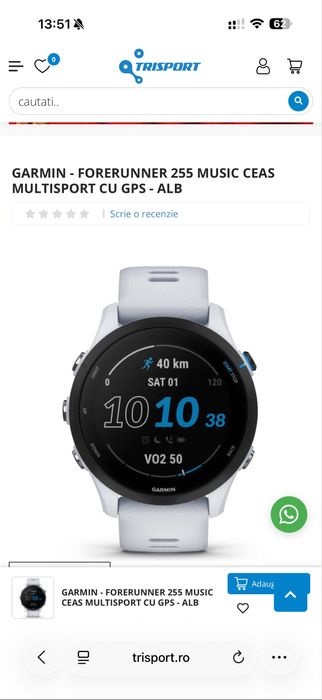 Garmin Forerunner 255 music