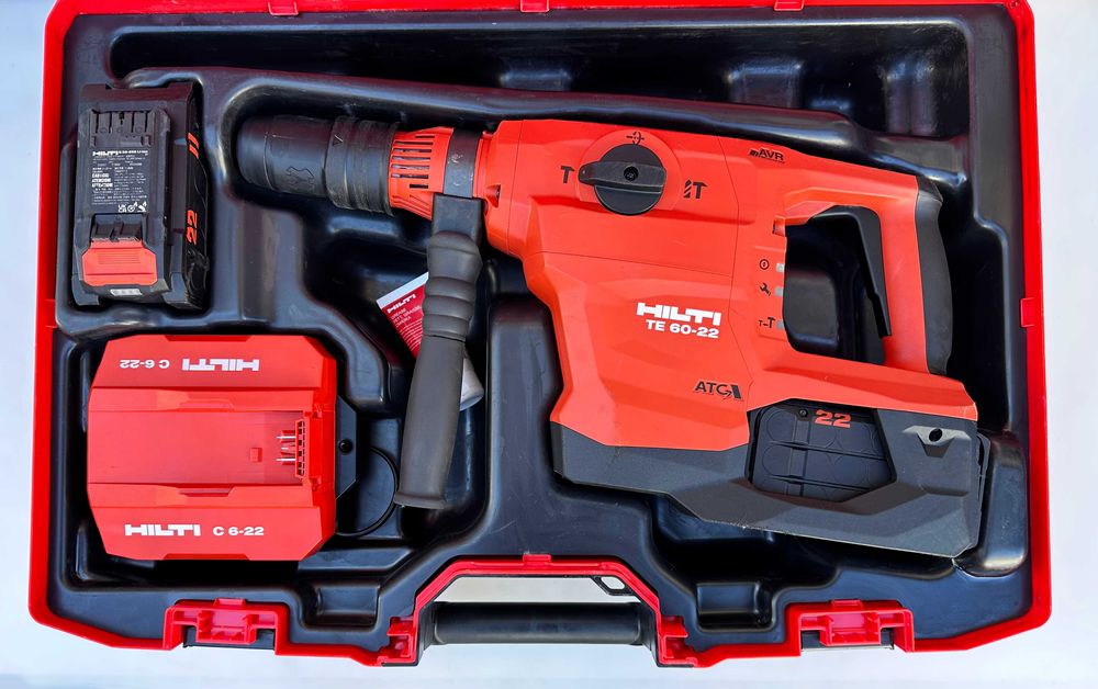 Hilti TE 60-22 Nuron - Ударно пробивна машина 2x22V 12.0Ah перфектен!