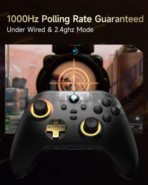 Controler de jocuri wireless Bluetooth RGB