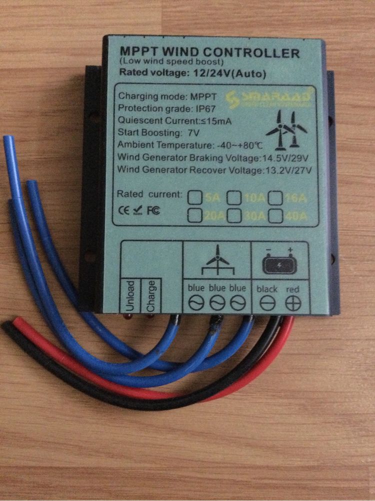 Промоция Контролер за ветрогенератор 12/24v 800/1000W гр. Ямбол Граф ...