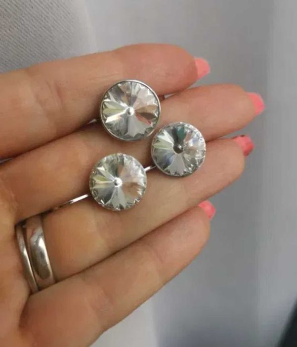 Сребърни обеци пръстени