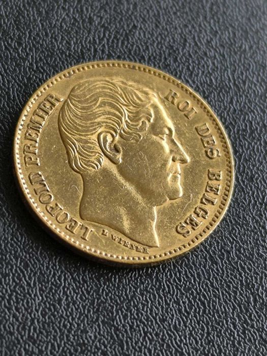 20 Белгийски Франка Леополд I 1865 година