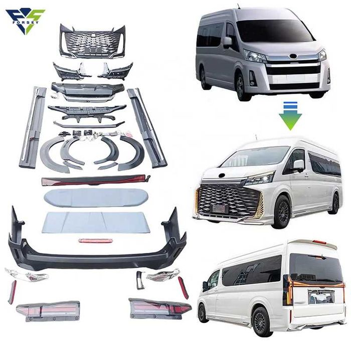 Toyota Hiace 2019-23— рестайлинг под ключ + запчасти (OEM, Китай)