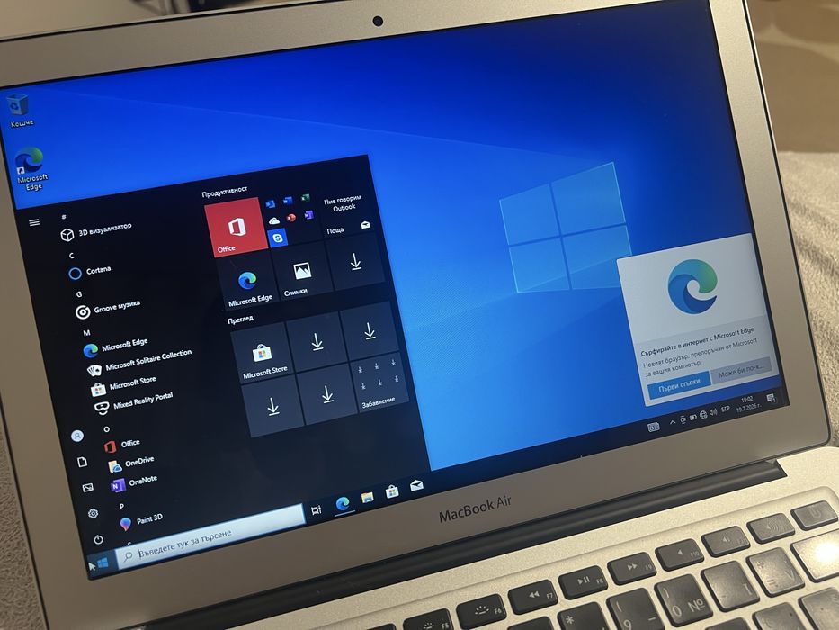 Macbook air 2017 с Windows и IOS