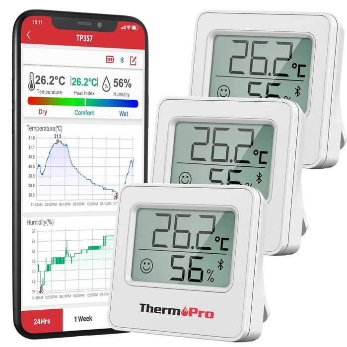 Комплект ThermoPro  – 2 безжични термометъра с Bluetooth и приложение