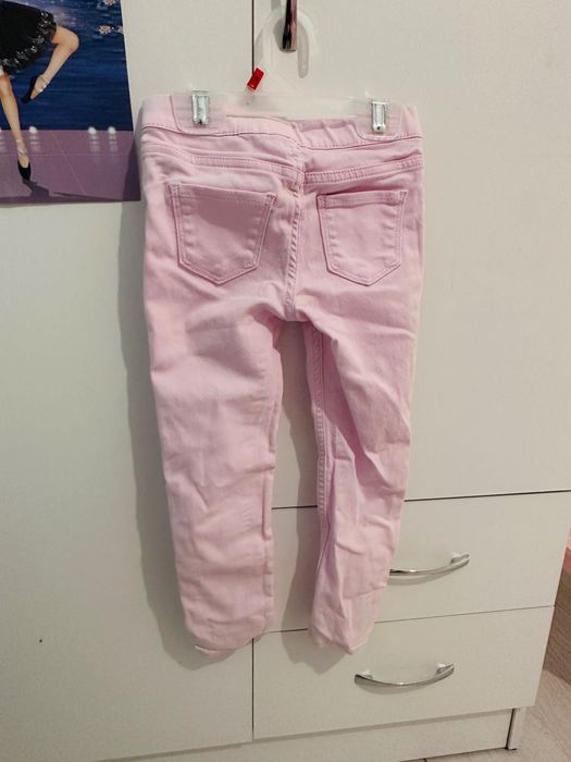 Детски розови дънки hm