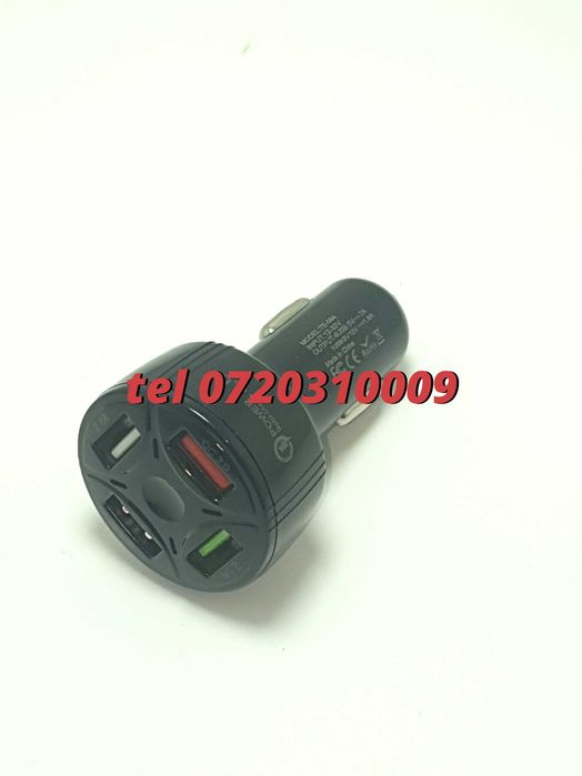 Superfastcharge Incarcator Auto Cu Patru Porturi Usb Partycharge