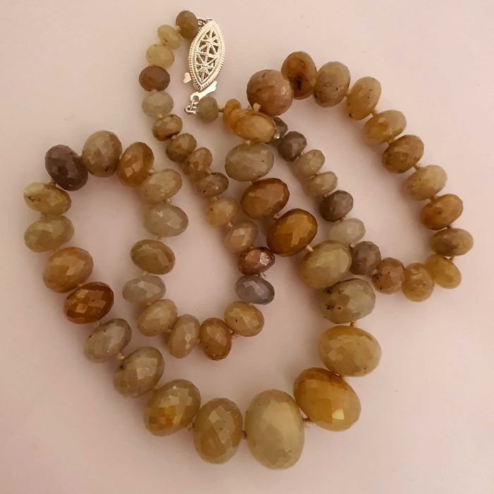 colier statement safire naturale mari