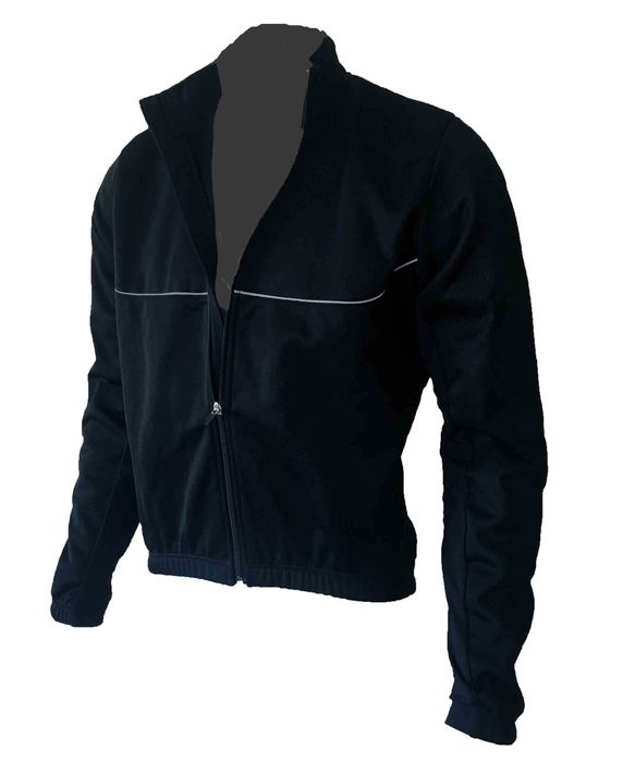 Неопреново яке за колоездене с цип и три джоба отзад