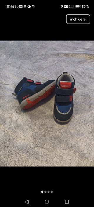 Ghete Kickers din piele