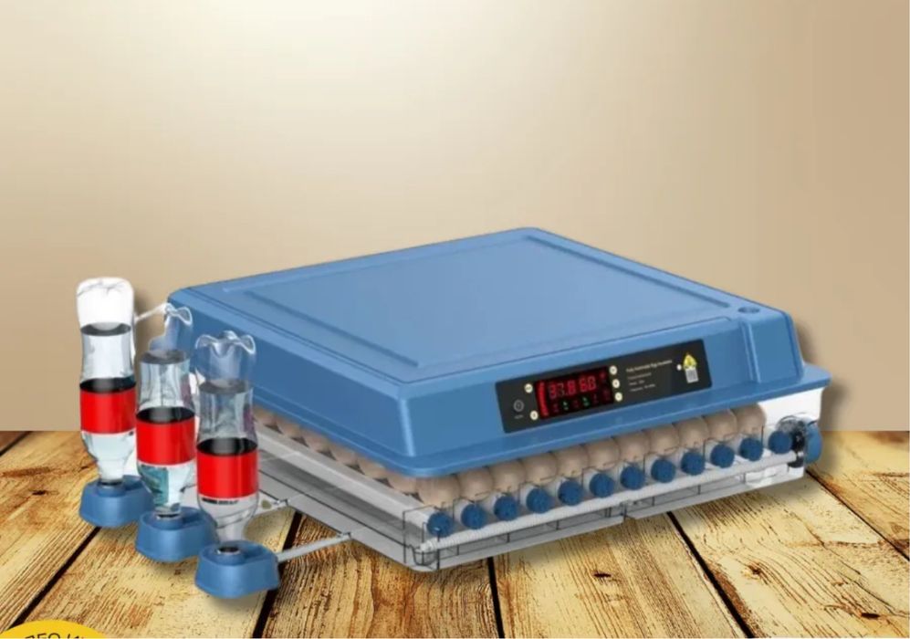 Inkubator avtomat 9/12/24/36/64/100/128/200, 12V va 220V dan ishlaydi