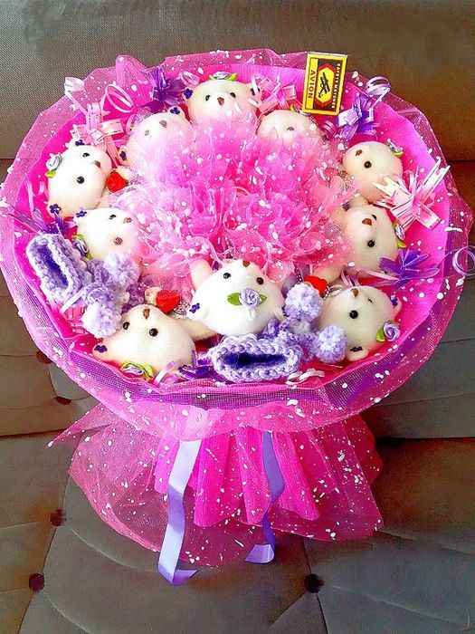 Игрушки в букете