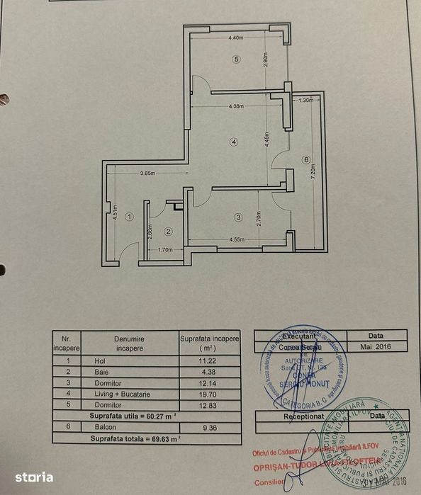 Apartament 2 Camere Modern +Loc Parcare  Scandinavia Residence