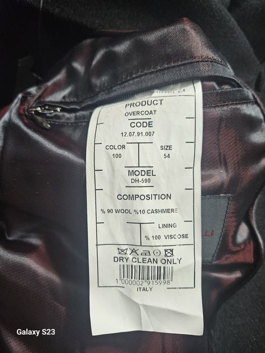 Кашемировое мужское пальто