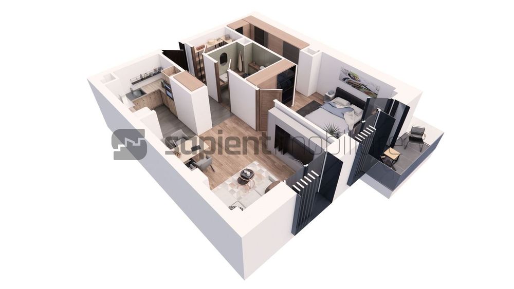 Apartament nou, modern cu 2 camere - Ultracentral -  Cuza Voda