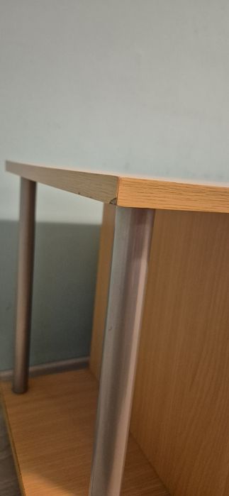 Comoda TV cu 2 rafturi, maro deschis