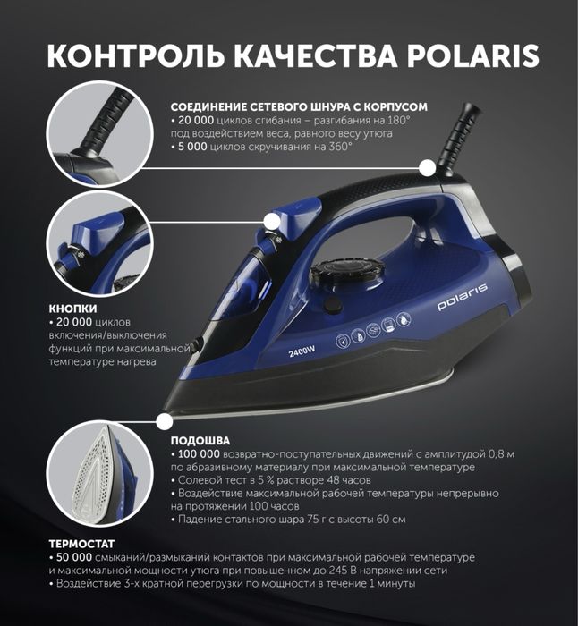 Утюг polaris ceramic
