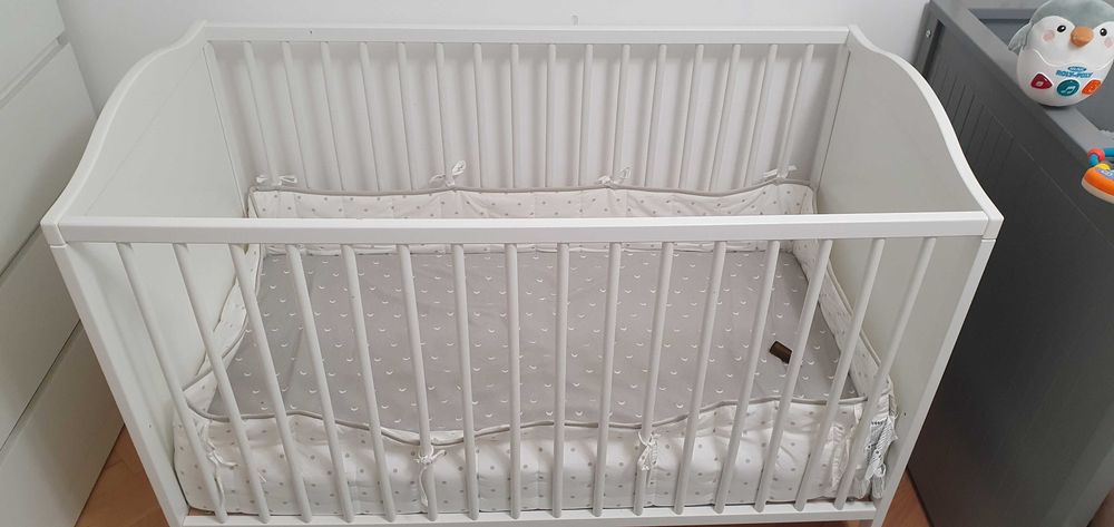 Patut bebe ikea lemn
