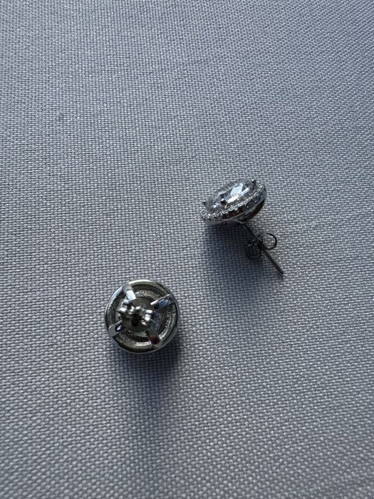 Cercei din argint si cubic zirconia