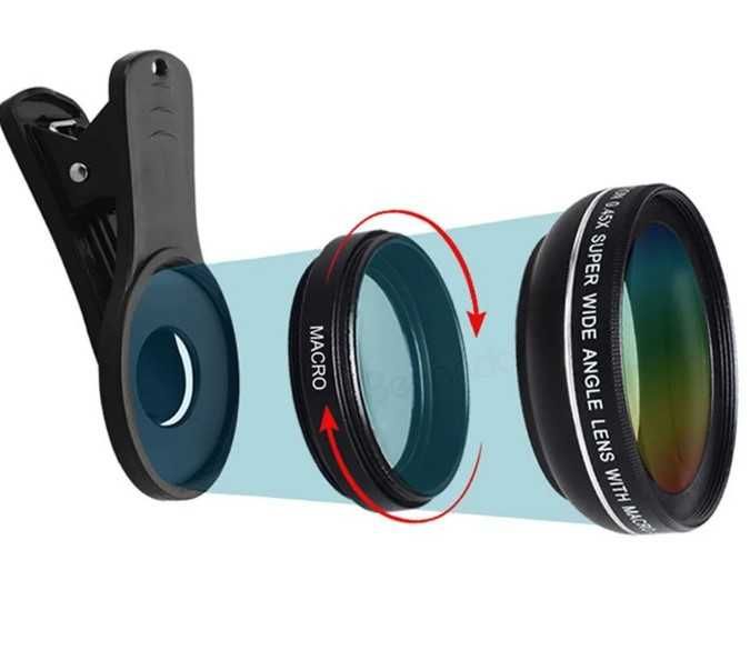 Универсален телеобектив за широкоспектърни снимки - обектив за селфита