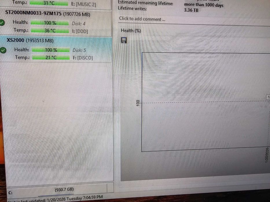 SSD extern kingston XS2000 2TB 2 terra usb c