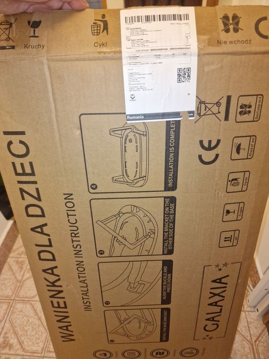 Cadă pliabilă bebeluși