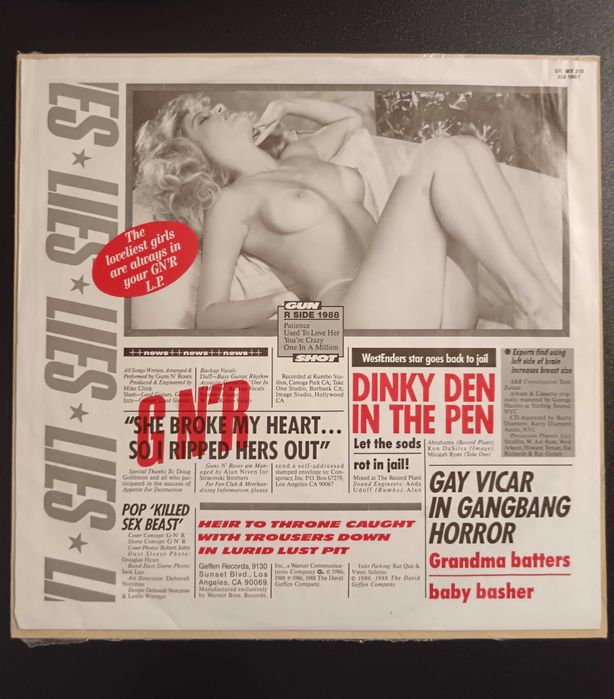 Плоча Guns N' Roses – G N' R Lies /Limited Edition, Bandana/ - RARE