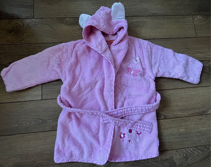 Детско халатче розово