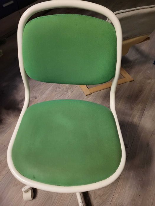 Scaun birou copii, alb/Vissle verde deschis