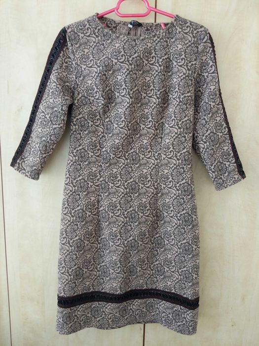 Rochie casual/eleganta cu maneca m 38