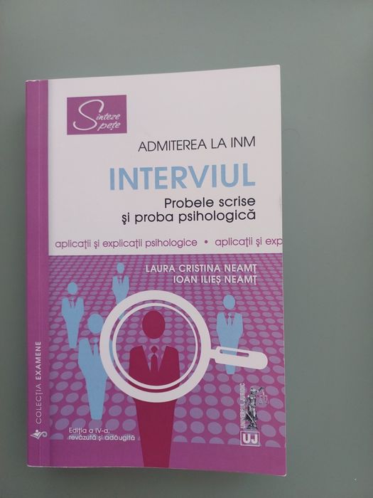 Vând cărți pentru admitere INM și magistratura