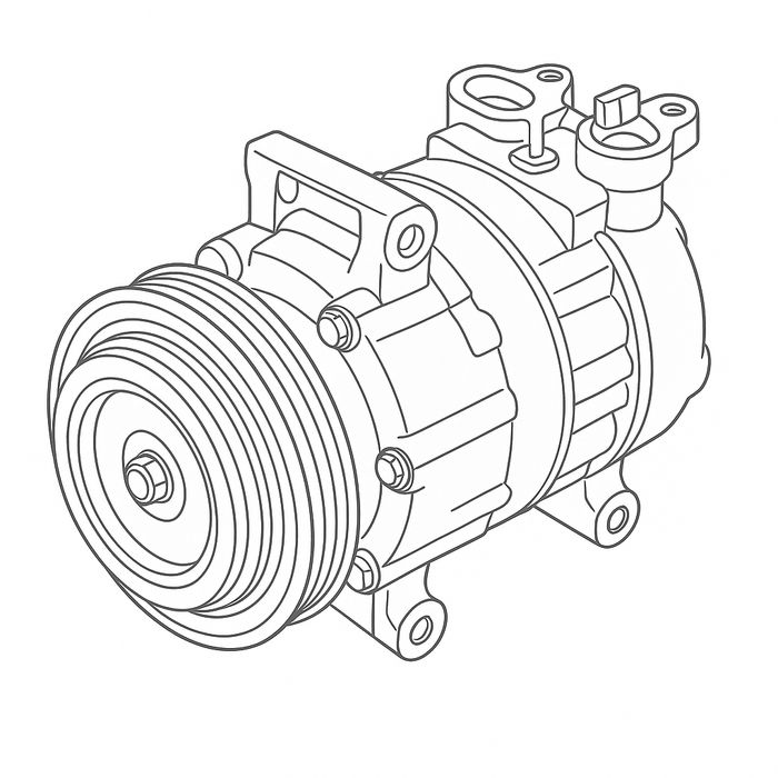 Compresor clima  Opel Vectra C [Fabr 2003-2008] 13197197 1.9 CDTI Z19D