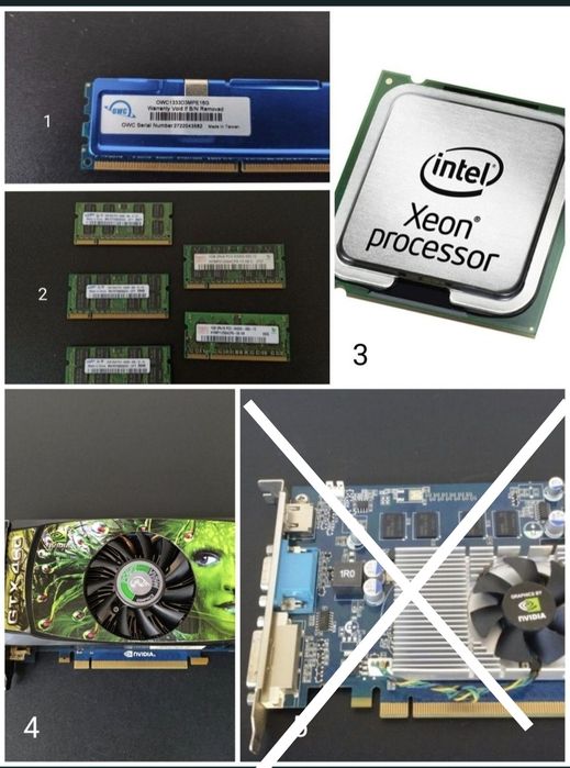Placa Nvidia GeForce gtx 460 procesor intel ram owc rami