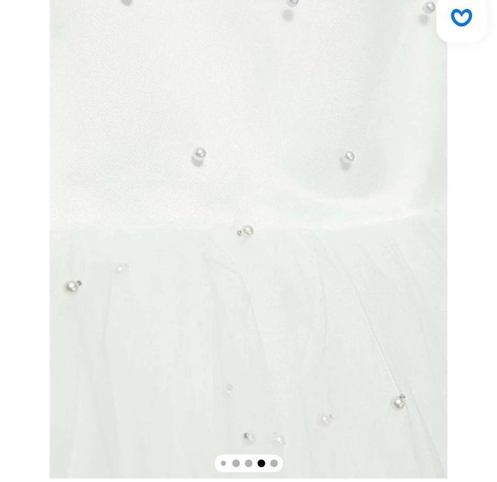 Новая белая нарядная платье