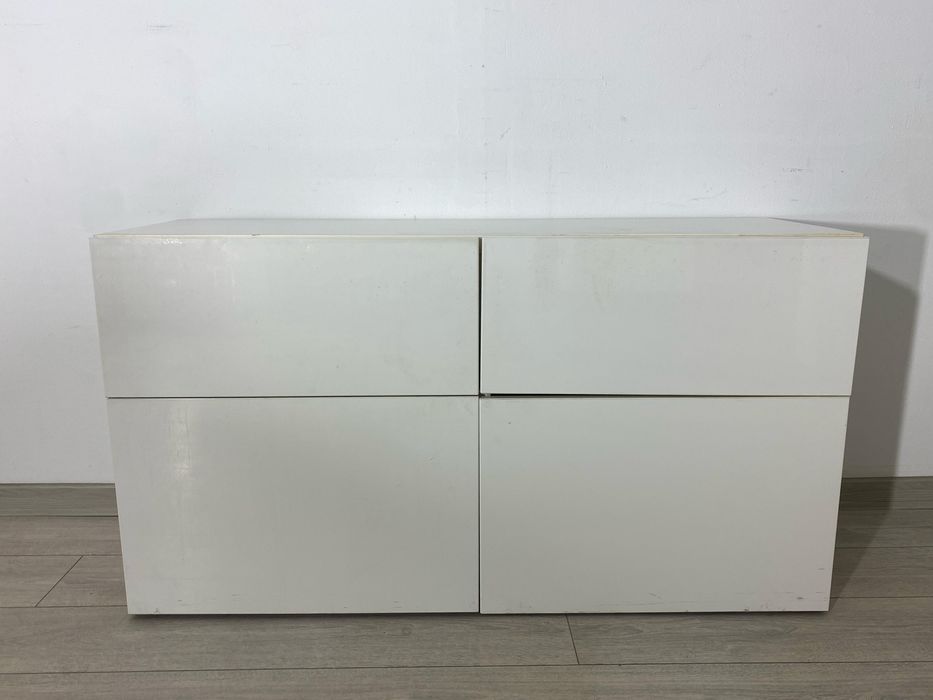 2 Buc. Comodă 120 cm; Dulap cu Sertare și Uși; Comodă TV