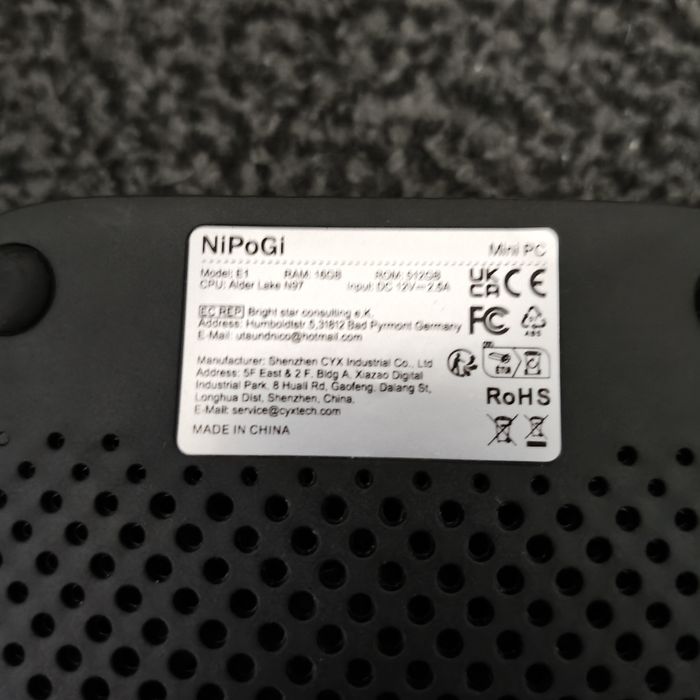 Minic pi nipogi e1 16 gb ram 512 ssd intel n97