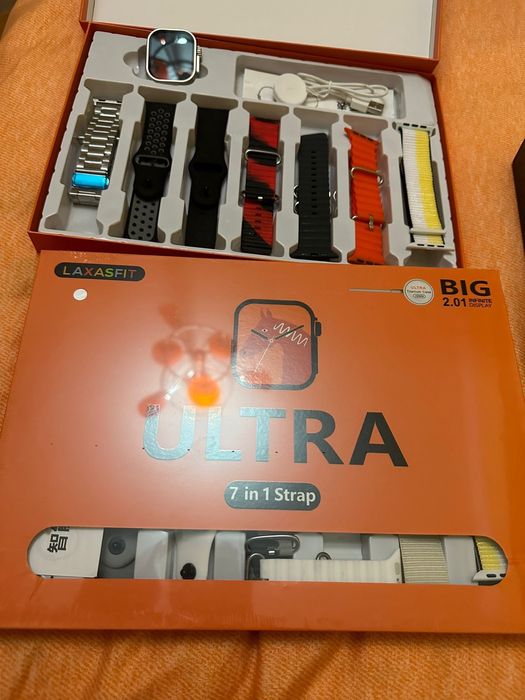 Ceas Smartwatch Ultra 9 cu incarcare wireless noi la cutie!!!